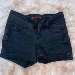 Black Jean Shorts